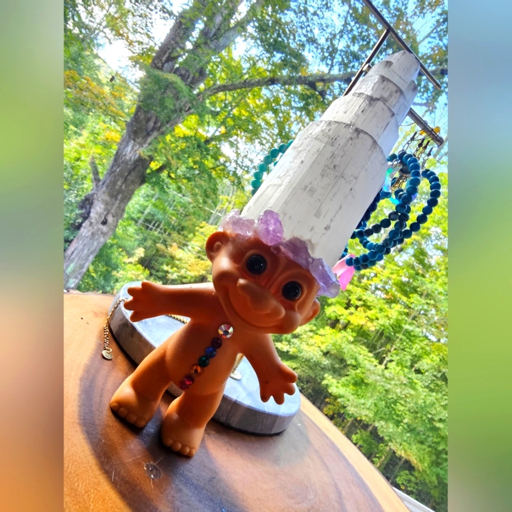 Chakra Troll Handmade Vintage Troll For Big, Good Energy, Fun!